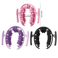Leg Muscle Massage Roller Ring with 28 Rollers - Black - view 4