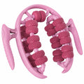 Leg Muscle Massager Roller with 26 Round Wheels - Pink