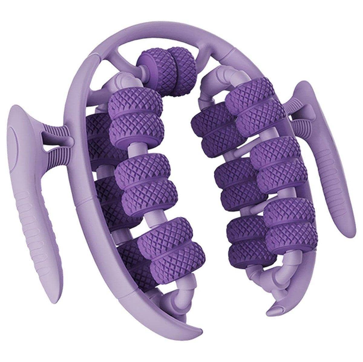 Leg Muscle Massager Roller with 26 Round Wheels - Purple