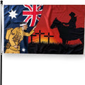 Lest We Forget Australian War Horse Flag ANZAC Day Remembrance Flag 150 x 90 cm - view 3