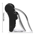 Lever Wine Bottle Opener, Zinc Alloy Corkscrew - Red - view 4