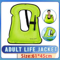 Life Jacket Buoyancy Vest for Adults, Inflatable Swimming Aid for Water Sports