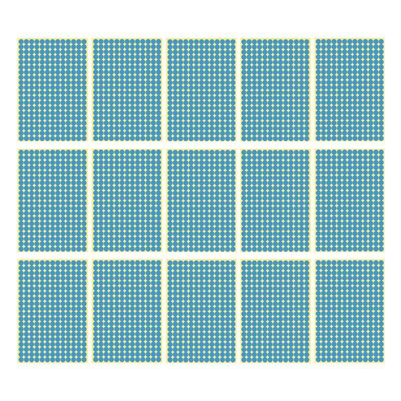 Light Blue Round Sticker Dots Adhesive Labels - 8mm, 260 Dots, 15 Sheets
