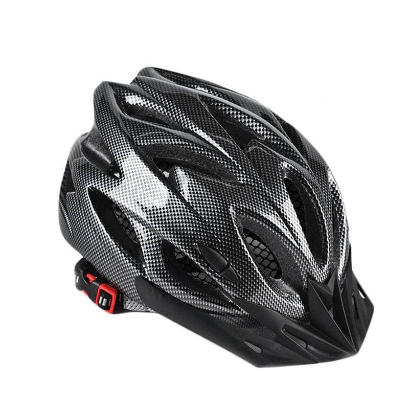 Lightweight Adjustable Bicycle Helmet for Road and Mountain Biking - Black