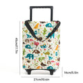 Lightweight Folding Shopping Trolley with Wheels and Retractable Tote Bag - White, Large (50 x 33 x 18 cm) - view 4