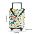 Lightweight Folding Shopping Trolley with Wheels and Retractable Tote Bag - White, Large (50 x 33 x 18 cm) - view 5