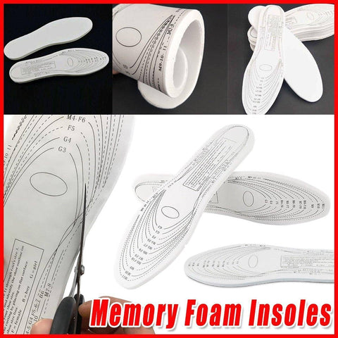 Lightweight Memory Foam Arch Support Insoles for Men and Women