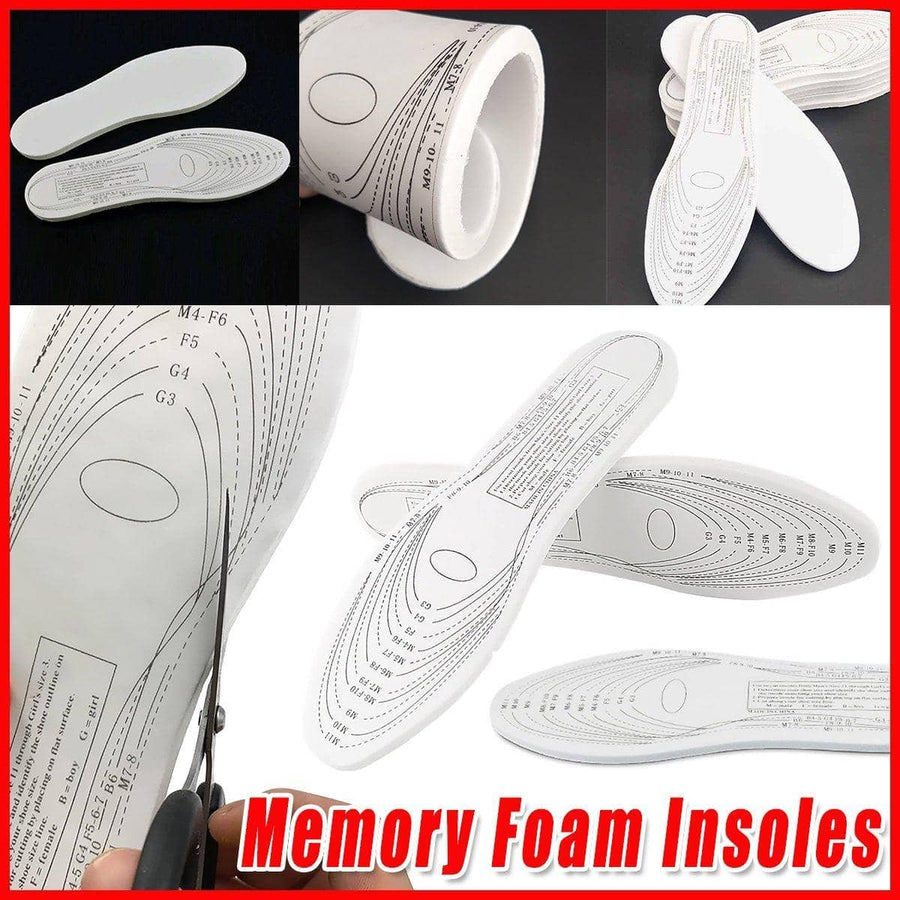Lightweight Memory Foam Arch Support Insoles for Men and Women