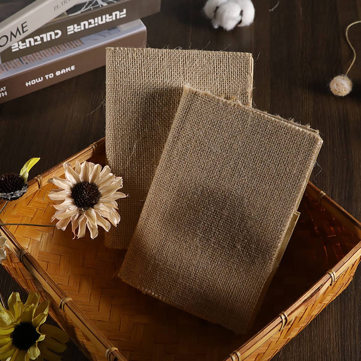 Linen Hardcover Notebook, Retro Thread-Bound with Kraft Paper Pages - view 4