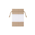 Linen Mesh Drawstring Bags 20 Pack - Small 10 x 15.5cm, Brown