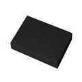 Linen Photo Storage Box with Flip Lid and Ribbon - Black