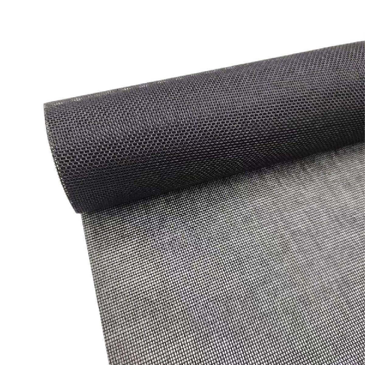Linen Texture Wrapping Paper Roll for Florists and DIY Crafts, 48 cm x 4.5 Yards - Black