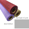 Linen Texture Wrapping Paper Roll for Florists and DIY Crafts, 48 cm x 4.5 Yards - Light Brown - view 4