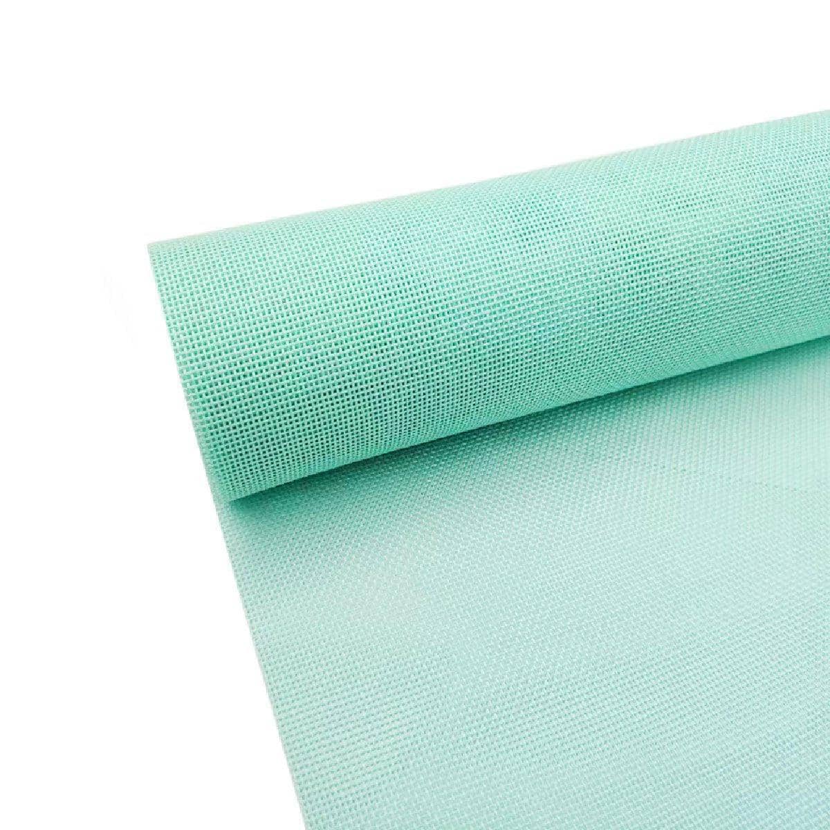 Linen Texture Wrapping Paper Roll for Florists and DIY Crafts, 48 cm x 4.5 Yards - Mint Green