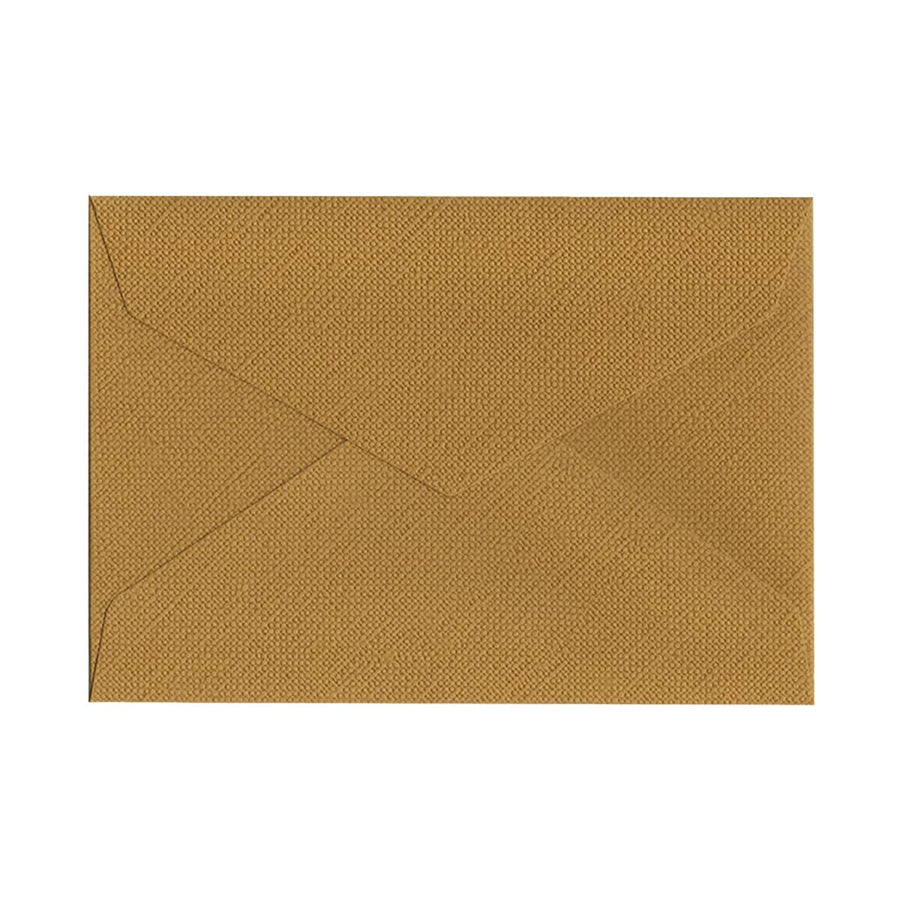 Linen Textured Envelopes for Invitations, 250 Gsm - Golden Brown, Pack of 30
