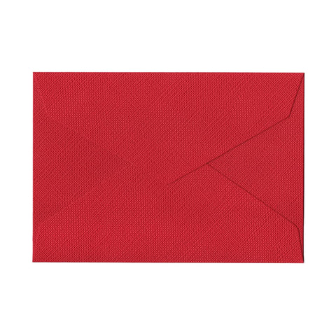 Linen Textured Envelopes for Invitations, 250 Gsm - Red, Pack of 30
