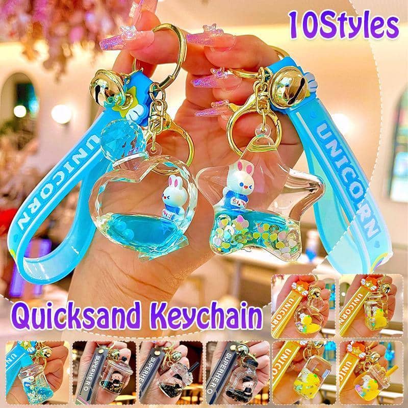 Liquid Quicksand Acrylic Keyring Car Keychain - Number 4 - view 3