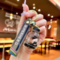 Liquid Quicksand Acrylic Keyring Car Keychain - Number 6