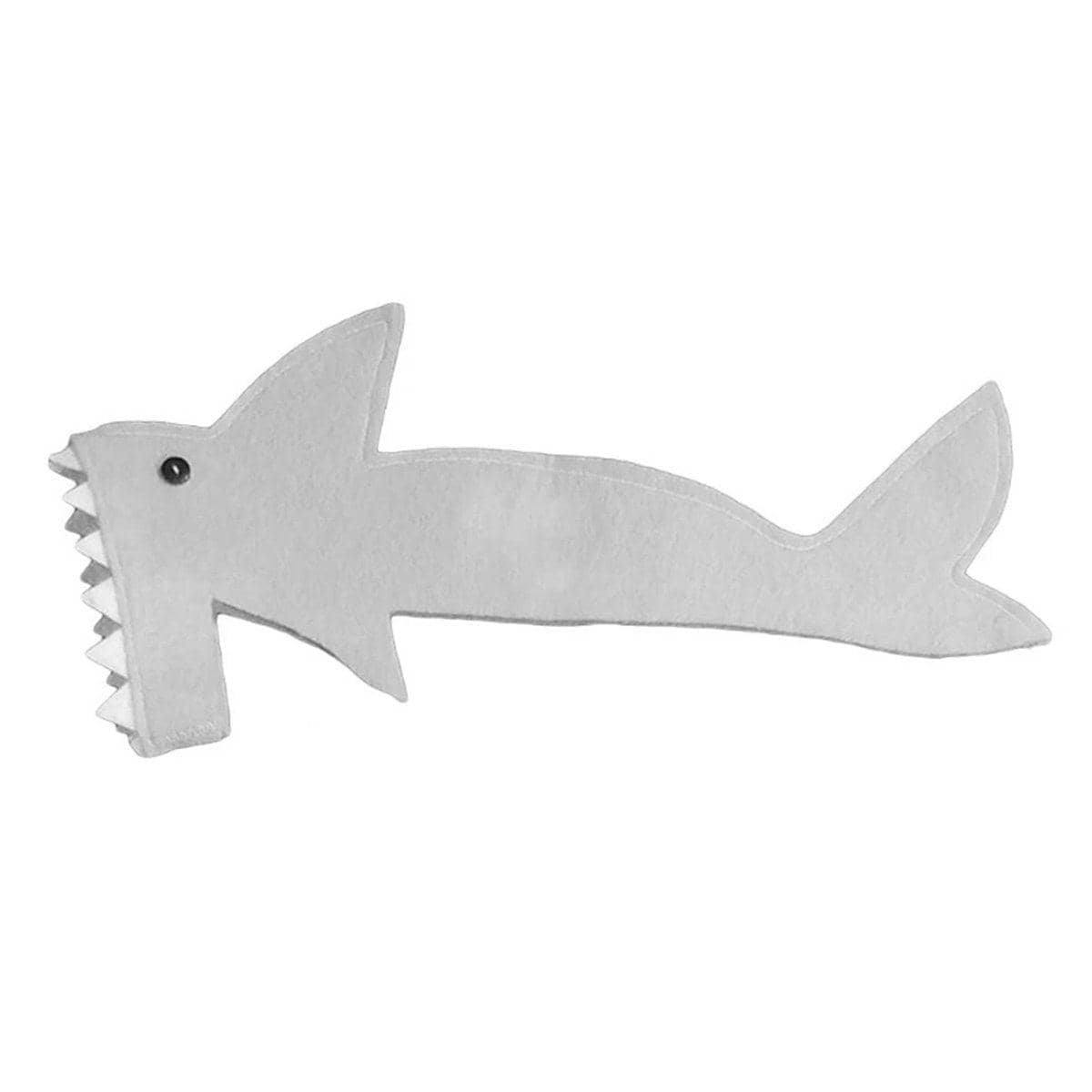 Lizard Shark Costume for Small Pets - Grey, Medium (21 cm Long)