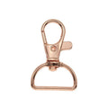 Lobster Clasp Swivel Snap Hook 20 mm for Keychains - Rose Red, Pack of 10 - view 2