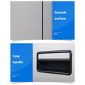 Lockable 2 Drawer Steel File Cabinet, Office Document Organiser with Keys - view 4