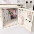 Lockable Desktop Storage Cabinet - 35 x 25 x 25 cm, off-White - view 5