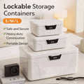Lockable Storage Box with 4-Digit Combination Lock for A4 Documents - Size L - view 2