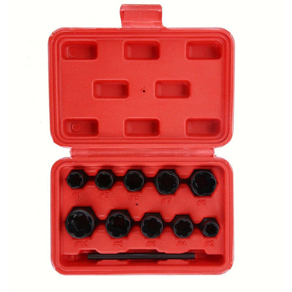 Locking Wheel Nut Remover Socket Set for Damaged and Rounded Bolts, 11 Piece - view 2