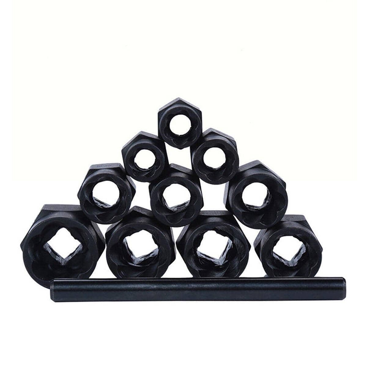 Locking Wheel Nut Remover Socket Set for Damaged and Rounded Bolts, 11 Piece - view 5