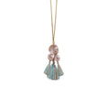Long Bohemian Tassel Necklace - Blue