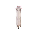 Long Cat Plush Hug Pillow, Grey - 40 cm