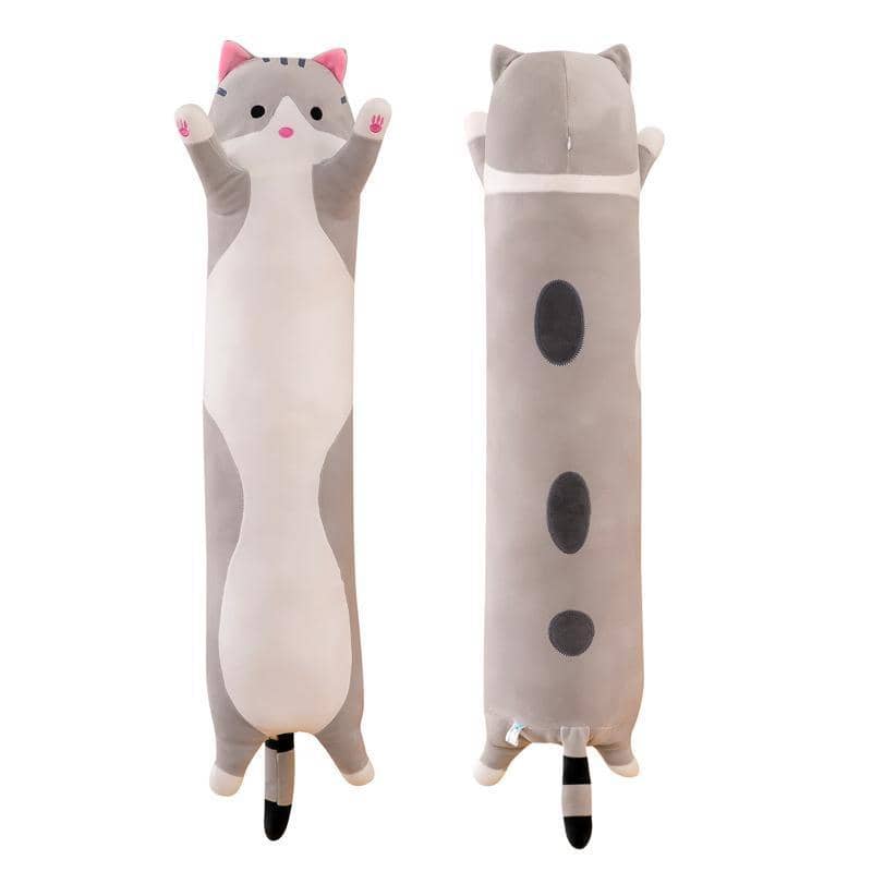Long Cat Plush Hug Pillow, Grey - 40 cm - view 3