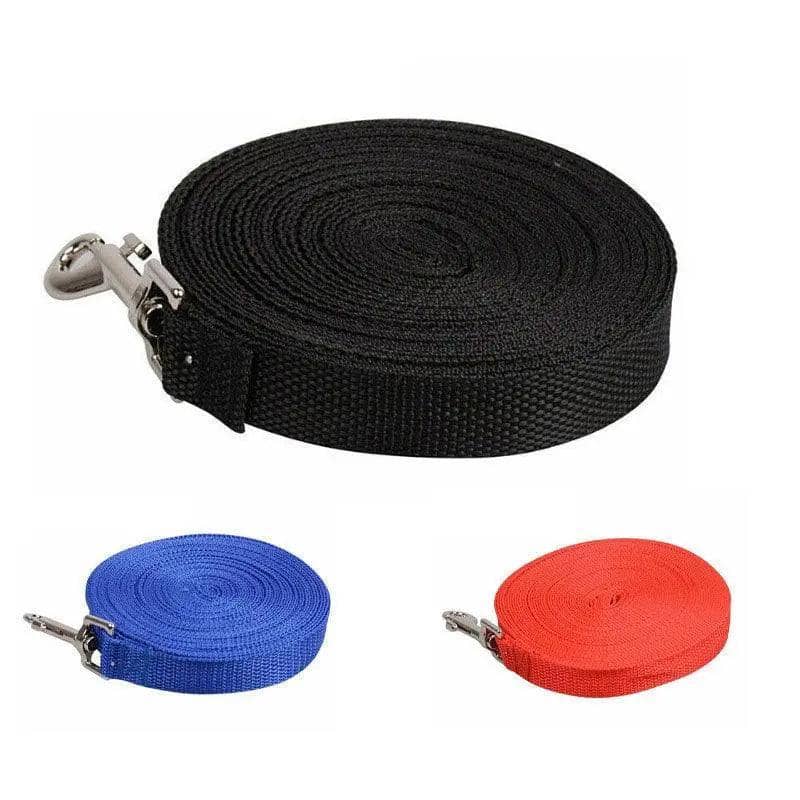 Long Dog Lead 50 ft (15 m) Nylon Training Recall Leash - Red - view 3