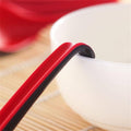 Long Handle Soup Spoons, Red and Black, 16 x 4 cm, Pack of 10 - view 4