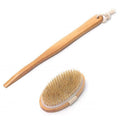 Long Handle Wooden Back Brush with Natural Bristles for Shower and Bath - view 2
