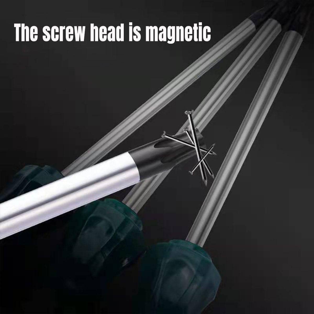 Long Magnetic Screwdriver with Green Handle - T30 Star Tip - view 5