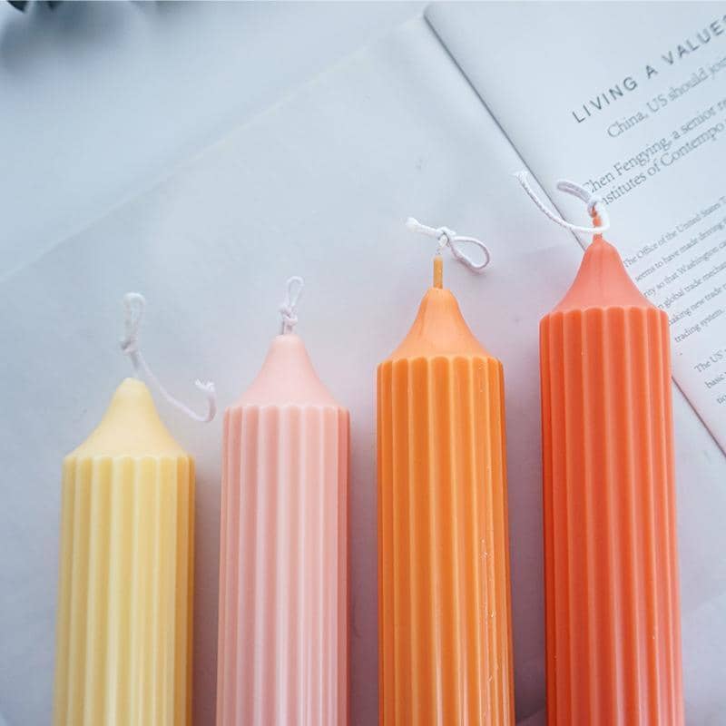 Long Pillar Candle Mould, Clear Plastic - Large (26.2 x 4.2 cm) - view 4