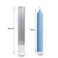 Long Pillar Candle Mould, Clear Plastic - Large (26.2 x 4.2 cm) - view 5