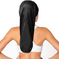 Long Satin Hair Bonnet Sleep Cap 63cm for Long Hair - Bow - view 5