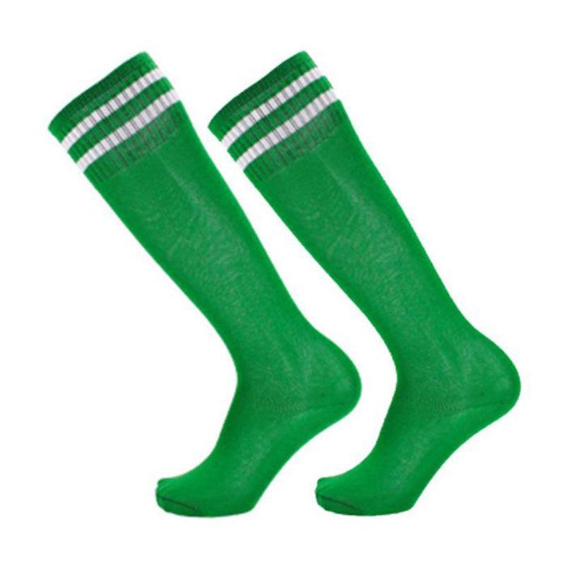 Long Sports Socks, Breathable Knee-High Football Socks - Green