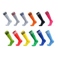 Long Sports Socks, Breathable Knee-High Football Socks - Red - view 3