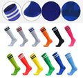 Long Sports Socks, Breathable Knee-High Football Socks - Red - view 6