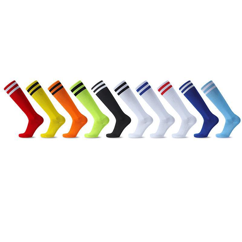 Long Sports Socks, Breathable Knee-High Football Socks - Yellow - view 13