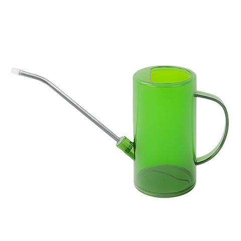 Long Spout Watering Can, 1.5 L with Stainless Steel Spout - Green