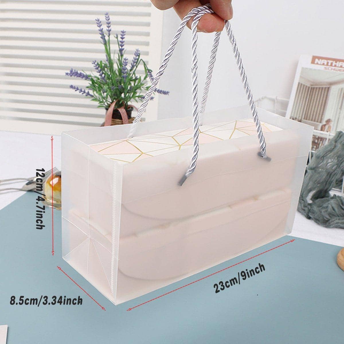 Long Strip Clamshell Pastry Boxes, Pack of 25 - Clear Bag - view 5