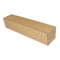 Long Strip Corrugated Cardboard Shipping Boxes, Pack of 50 - Large (42 x 10 x 10 cm)