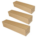 Long Strip Corrugated Cardboard Shipping Boxes, Pack of 50 - Large (42 x 10 x 10 cm) - view 3
