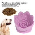 Lotus Slow Feeder Dog Bowl, Non-Slip Food-Grade Silicone - 12 x 7.6cm - view 4