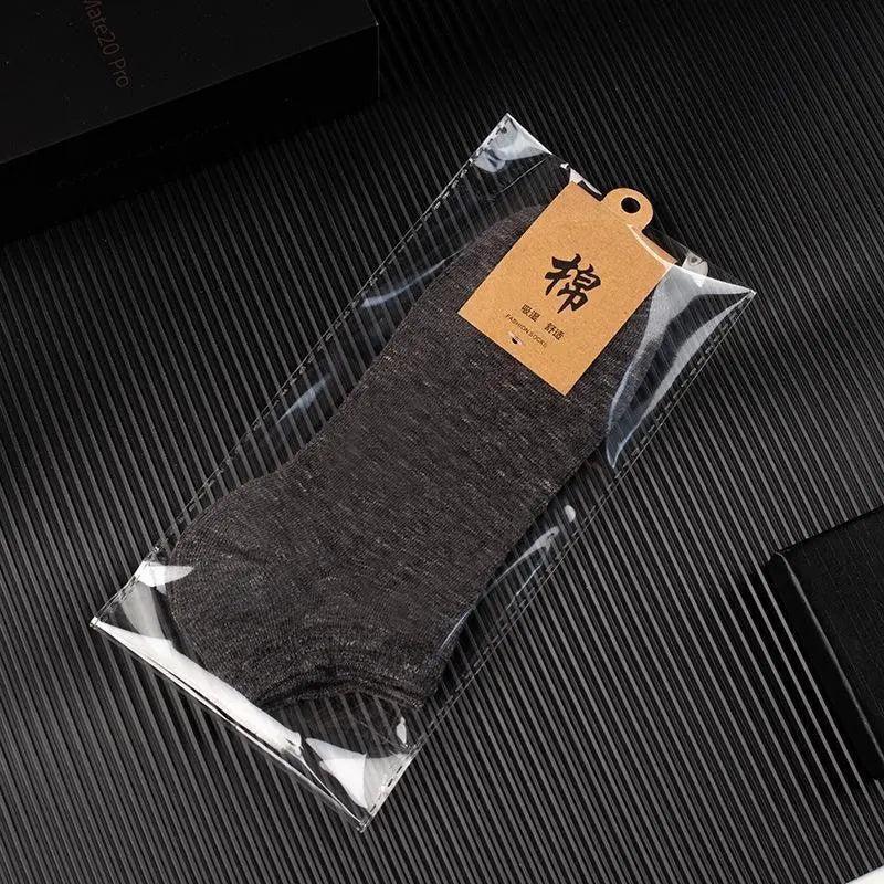Low Cut Cotton Ankle Socks - Dark Grey (5 Pairs) - view 4