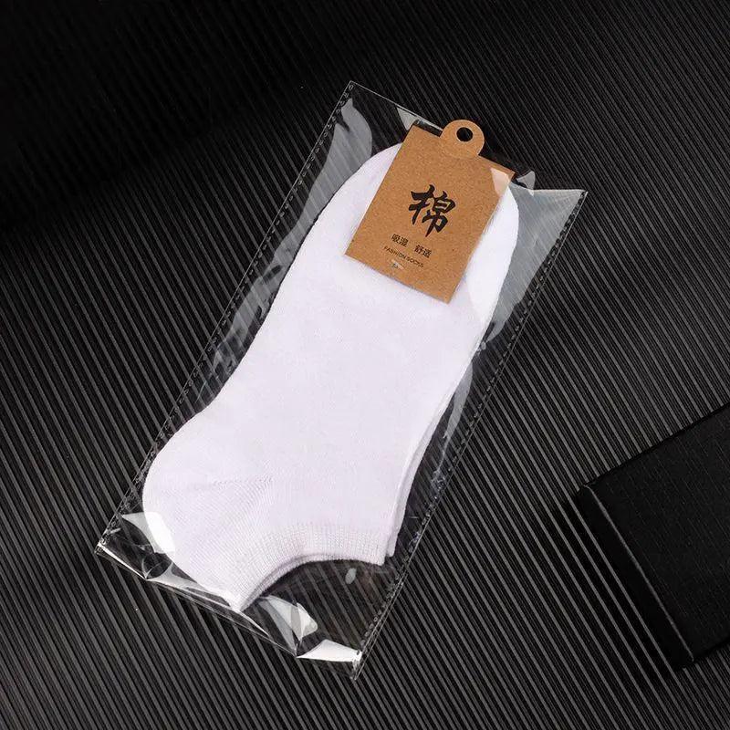 Low Cut Cotton Ankle Socks - Grey (5 Pairs) - view 5
